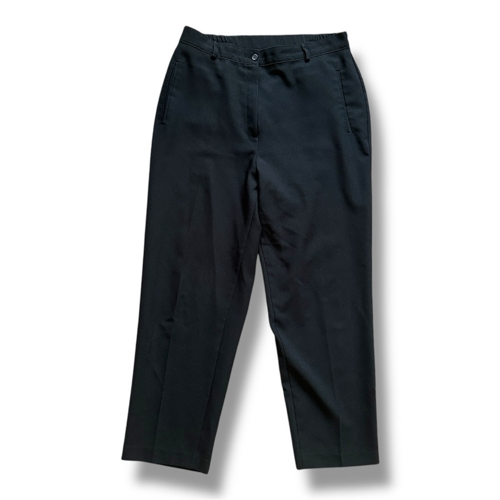 Vintage 90s Alia Classic Black Pants Women’s Size 14 Stretch Waist Work Office